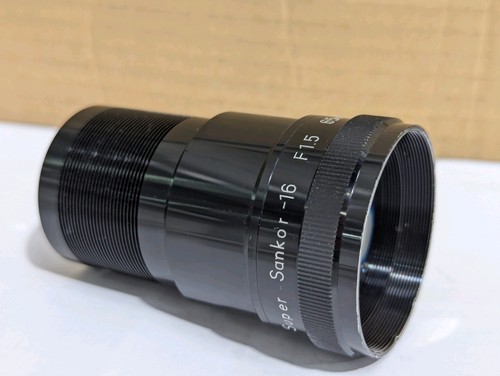 Altes Vintage Super Sankor-16 F/1.5-65mm Objektiv für EIKI / ELF Projektoren