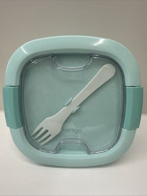 Bentgo All-in-One Salad Container - Large Bowl, Bento Box Tray, Teal - COMPLETE