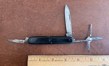 Vintage Carl Schmidt Solingen Germany 3-Blade Pocket Knife – Chip/Crack 1940-60s