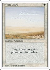 Magic the Gathering Revised Edition White Ward NM 3ED
