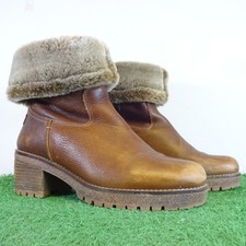 Panama Boots Size 5 Womens Brown Faux Fur Lined Jack Piola B8 Chestnut Shoes