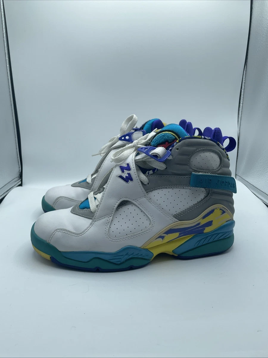 Jordan 8 Retro White Aqua W for sale | eBay