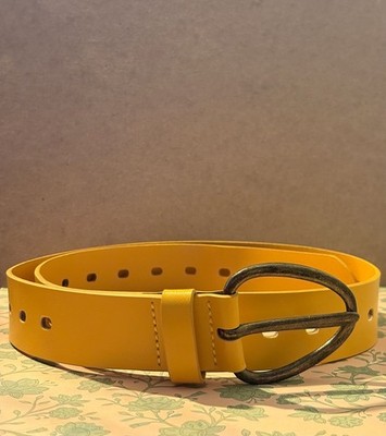Treasure & Bond - Medium Jean fit, Leather/ Cuir, Yellow belt