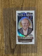 2021 Topps Allen & Ginter Chrome Scott Morrison World Leaders Mini Refractor