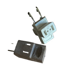 Vintage 2-Prong 3-Way Plug Splitter Lot Leviton 15A 125V Brown  Woods White