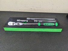 Bo054 Matco Tools 38 Drive Locking Flex Ratchet Extensions Foam Set Green