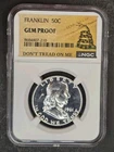 1961 50c Gem Proof Franklin Silver Half Dollar - Don't Tread On Me Series