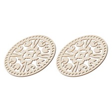 2 Pcs Wooden Crochet Bag Bottom Crochet Basket Base 15cm Round Basket Bottom