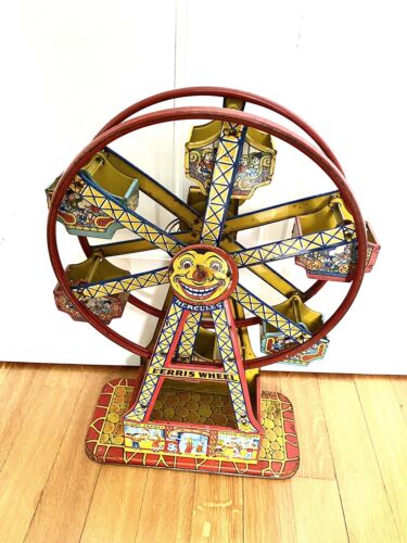 Vintage Rare #172 J.Chein Tin Litho Hercules Ferris Wheel Wind-Up Toy - Picture 13 of 14