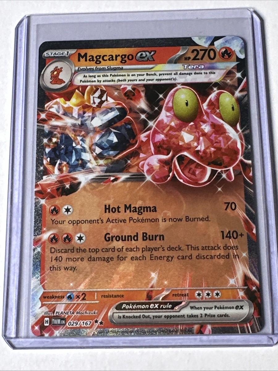 Pokémon TCG Twilight Masquerade Magcargo ex 029/167 Double Rare