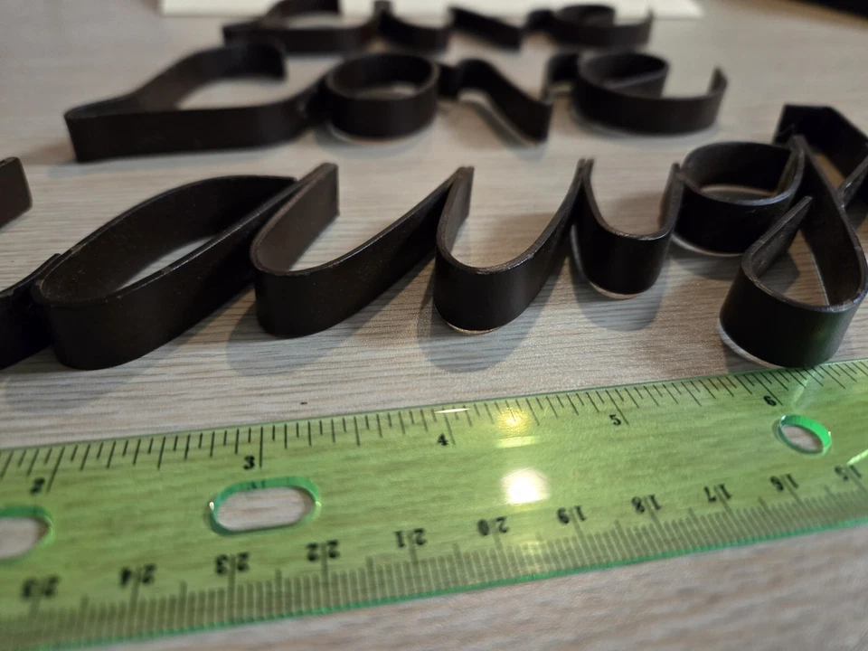 Live Love Laugh Brown Metal Wall Hanging Weathered Rustic - Image 4 of 4