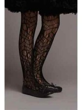 Chasing Fireflies Girls Sweet Spooks Ripped Tights Black One Size Halloween