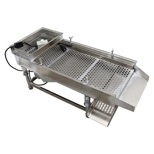 Electric Linear Vibrating Screen Stainless Steel Single Sieve 12mm 33.5x15.7in - Picture 16 of 22