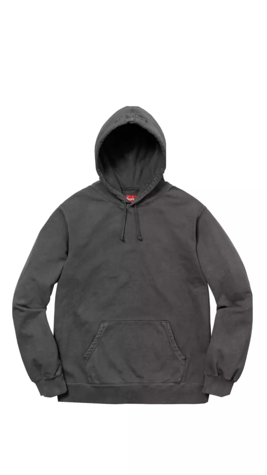 Supreme Overdyed Hooded Sweatshirt Black SS18 Sz XL BRAND NEW