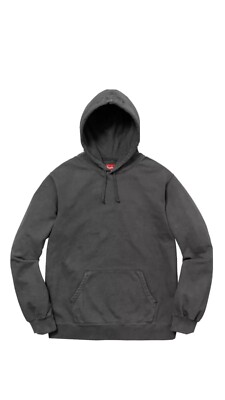 Supreme Overdyed Hooded Sweatshirt Black SS18 Sz XL BRAND Supreme Overdyed Hooded Sweatshirt Black SS18 Sz XL BRAND