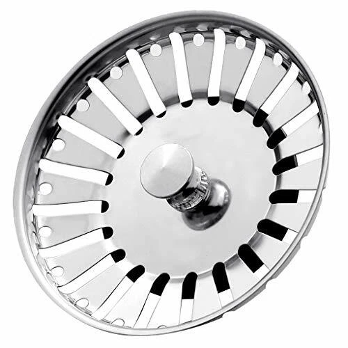Stainless Steel Kitchen Sink Strainer Plug Dual Function Basket