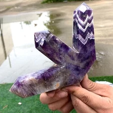 1.29LB Natural Dream Amethyst Crystal Column Magic Wand Obelisk Point Healing