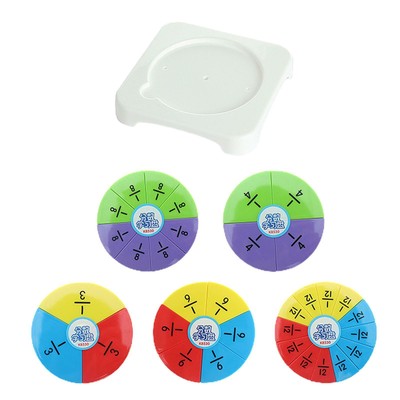 Kunststoff Mathematik kreisförmige Fraktionen Karte Kinder frühe Manipulative Spiel Lernen
