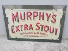 Murphy's Stout Segno Metallo Insegna 3D Rilievo Pesante Qualità 40 X 60 CM 