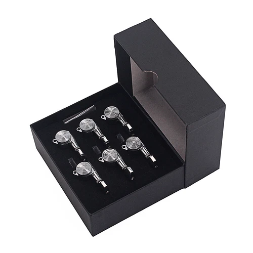 6R Guitar String Inline Tuning Pegs Locking Tuners Keys Machine Heads Chrome