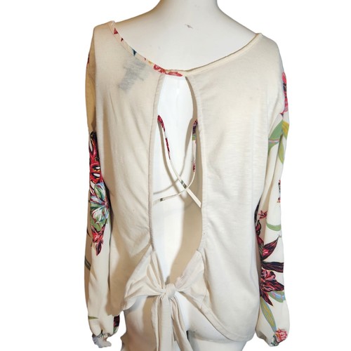 Top donna Daytrip manica lunga scollo a scoop taglia M stampa floreale Ceam - Foto 3 di 5