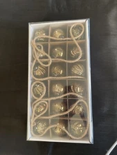 NEW ~ NIB ~ MY TEXAS HOUSE 6 ft GOLD SHATTERPROOF ORNAMENT GARLAND