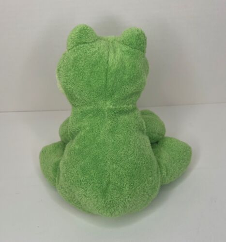 Ty Pluffies Leapers Frog Froggy 8" Plush Green Stuffed Animal Floppy Yellow 2006 - Picture 4 of 7