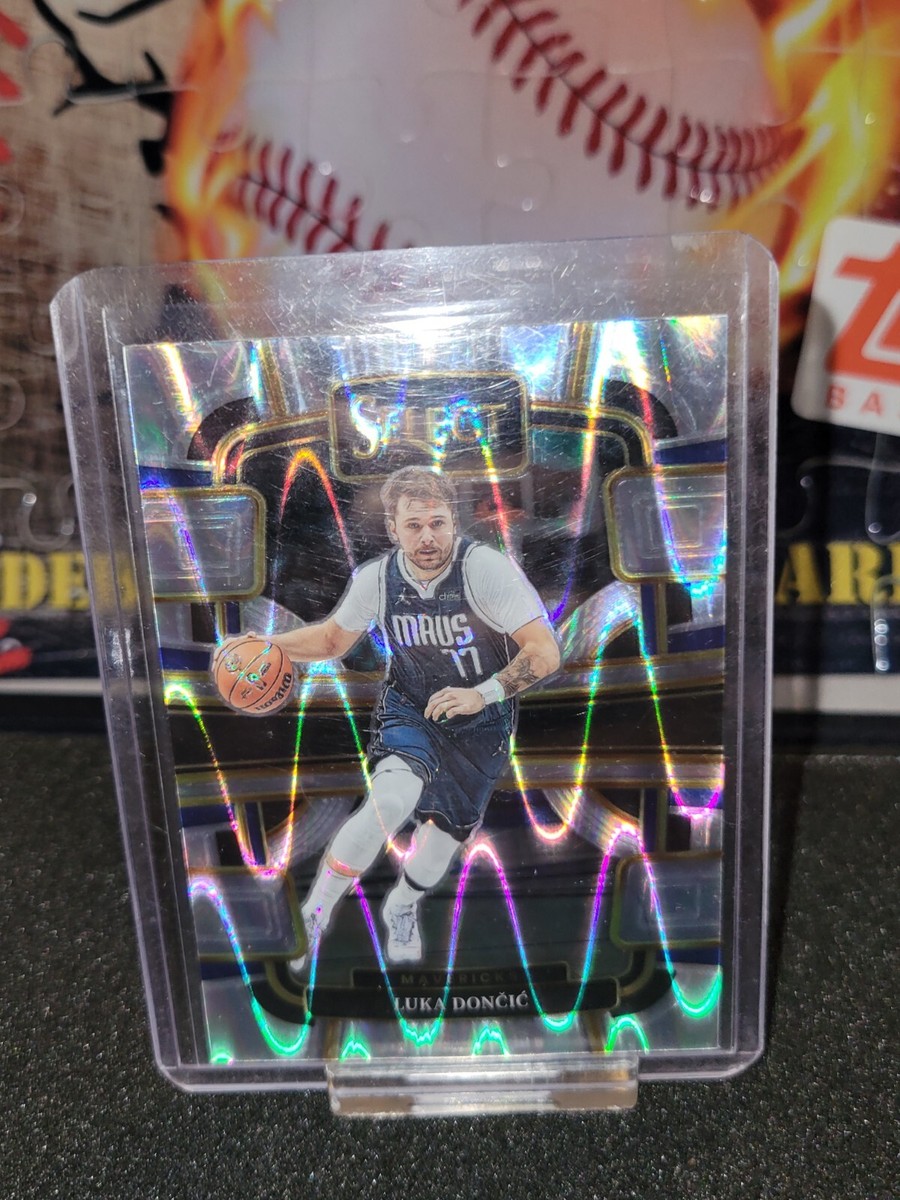 2023-2024 Panini Select Luka Doncic Concourse Wave Silver Prizm