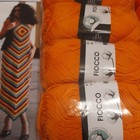 5 Gomitoli 50gr cotone 100% FIOCCO Filati Tre Sfere ferri uncinetto 250 grammi