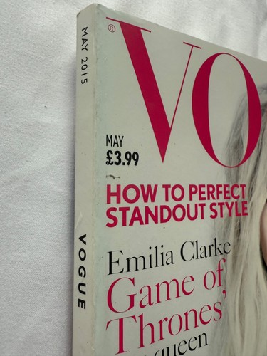 UK Vogue Magazine May 2015 - Emilia Clarke Cover - Very Good Condition - Imagen 6 de 7