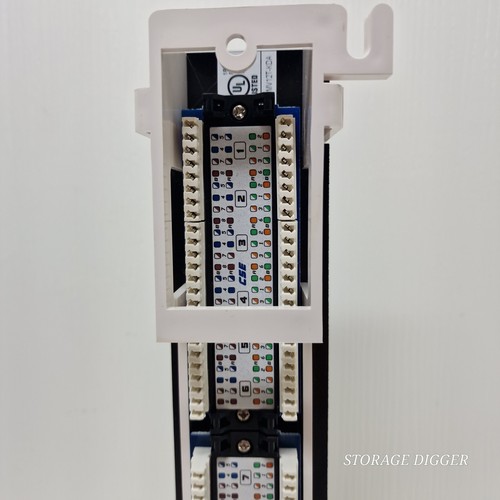 NEW Intellinet Patch Panel Cat.5e, Black Wall-mount, 12-Port, UTP, #162470 - Picture 6 of 11
