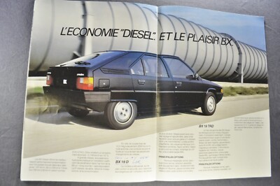1985 Citroen BX Brochure 16 RS TRS 19D Sedan Nice Original 85