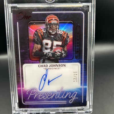 2022 Panini One Chad Johnson Presenting Autograph Auto /15 Bengals