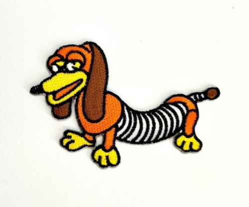Embroidered Patch - Slinky Dog - Disney - NEW - Iron-on/Sew-on - Afbeelding 1 van 2