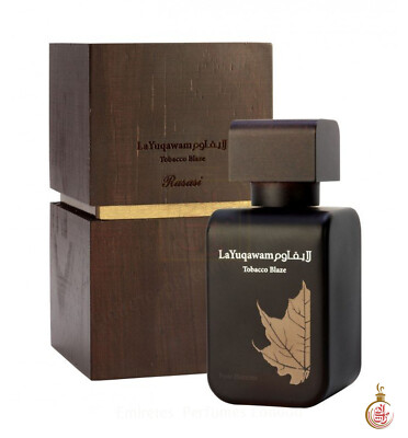 La Yuqawam Tobacco Blaze 75ml Leather Exotic by Rasasi -100% Original UK  STOCK