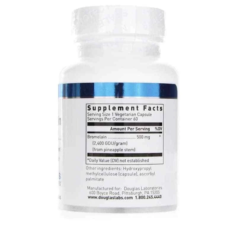 (NUEVO) Douglas Labs Bromelina 500 mg 60 Cápsulas Vegetales Exp 4/2027 ENVÍO RÁPIDO GRATIS A EE. UU. Foto 2 de 3