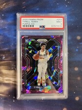 2020-21 Prizm Tyrell Terry Purple Cracked Ice Prizm Rookie RC /175 PSA 9 R45