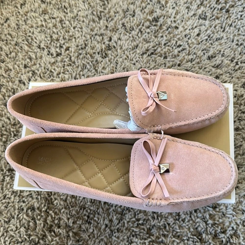 Michael Kors Juliette замшевые мокасины розовый размер 7 М - Изображение 3 из 4