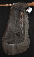Custom Made Leather Chinks/Hair On Cowhide Chaps/Made In USA