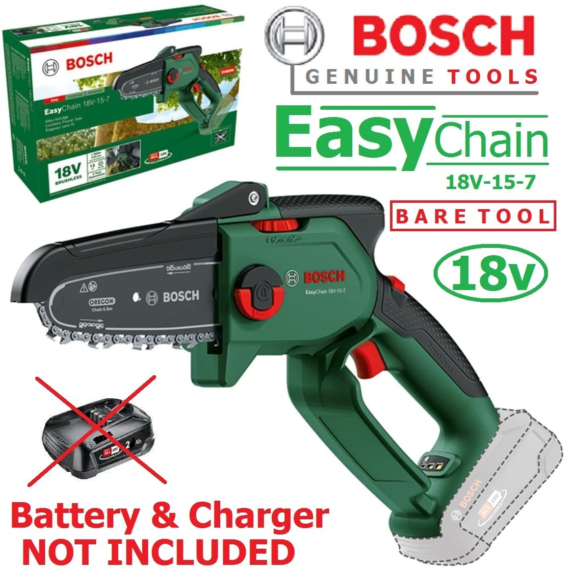 Bosch chainsaw 18v deals