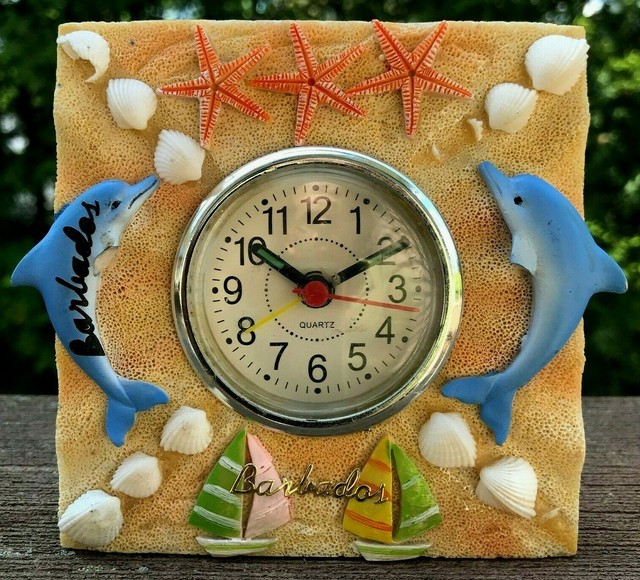 Dolphins Alarm Clocks Dolphins Starfish Seashell Clocks Barbados