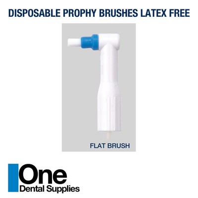 Dental Disposable Prophy Angles -Flat Brushes 100 pcs