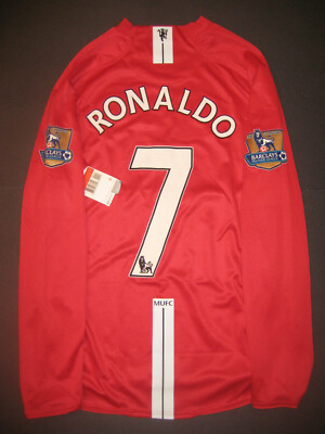 Nike 2007-2009 Manchester United Cristiano Ronaldo Long Sleeve
