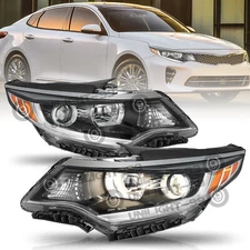 For 2016-2018 Kia Optima Projector Halogen W/O LED DRL Headlight Assembly