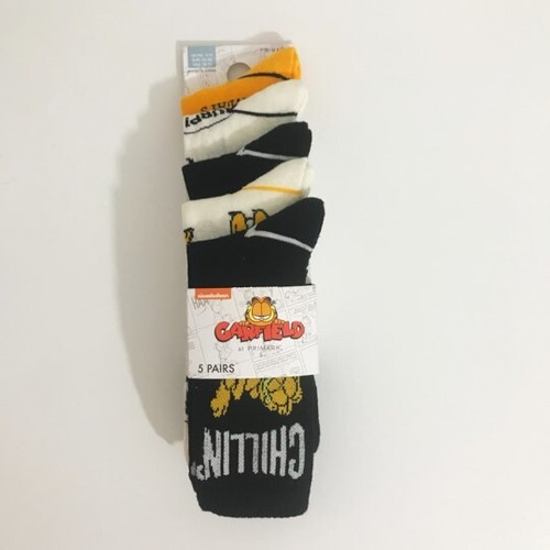 Primark Hombre Calcetines Crew 5x Pares Tallas 9-12 🐾Basquiat, Bob Esponja, Garfield - Imagen 9 de 11