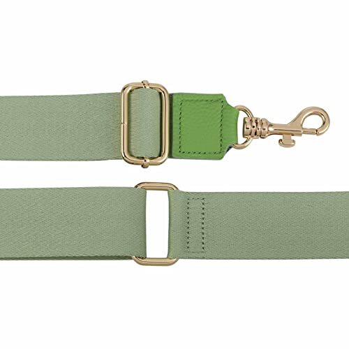 Allzedream Thick Purse Strap Wide Adjustable Light Green-leather Tip - Picture 4 of 6