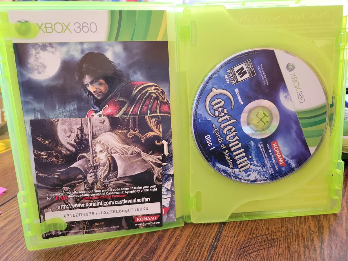 Castlevania Lords of Shadow 1 Microsoft Xbox 360 Complete w/ Manual