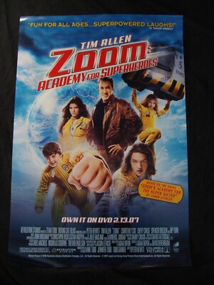 ZOOM ACADEMY FOR SUPERHEROES movie poster TIM ALLEN COURTNEY COX