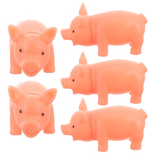 5pcs mini dessin animé pig pig pig bel hurle pig pig toys stress relever - Zdjęcie 5 z 12