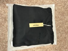 Fear of God Essentials Set Hoodie  uncuffed Pants Black Size: M